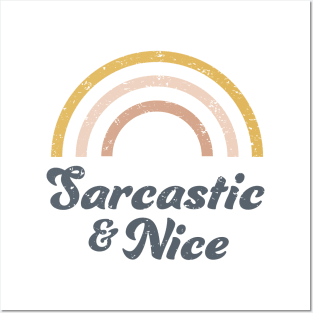 Sarcastic & Nice Posters and Art